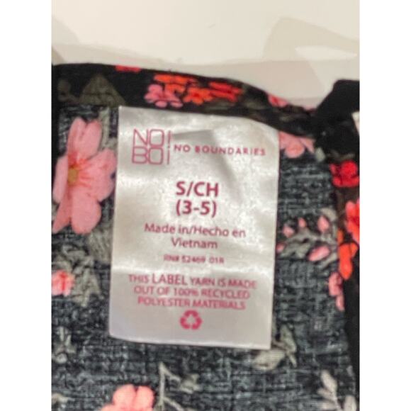 No Boundaries Women Juniors' Button Front Floral Print Small 3-5 - Picture 4 of 5